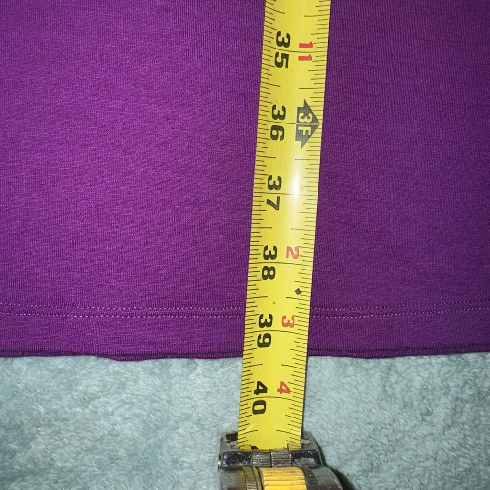 Women's Smartwool Maybell Purple Long Sleeve Wrap Dress L - Picture 6 of 10